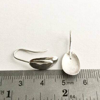 Sterling silver shell drop earrings