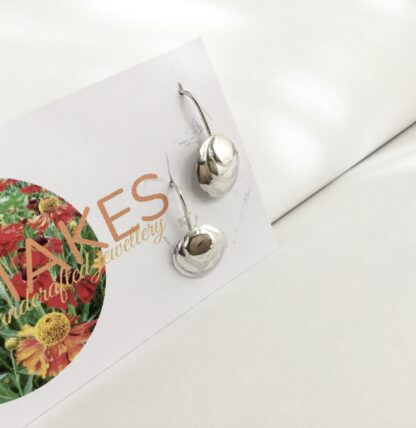 Sterling silver shell drop earrings