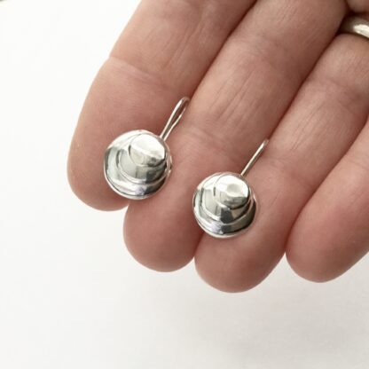 Sterling silver shell drop earrings