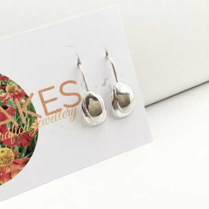 Sterling silver shell drop earrings