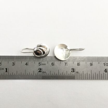 Sterling silver shell drop earrings