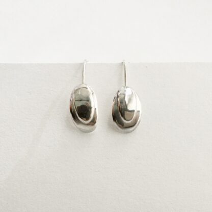 Sterling silver shell drop earrings