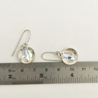 Sterling silver Swarovski charm drop earrings