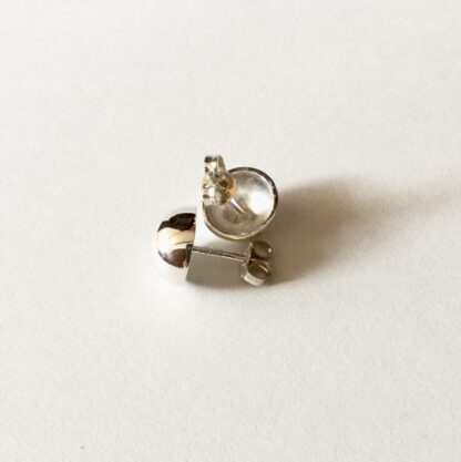 Sterling silver dome stud earrings