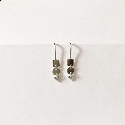 Geometric shapes drop earrings