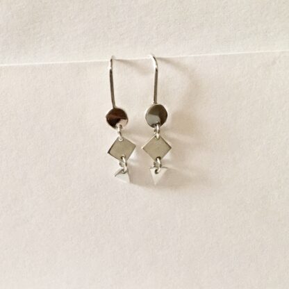 Geometric shapes drop earrings